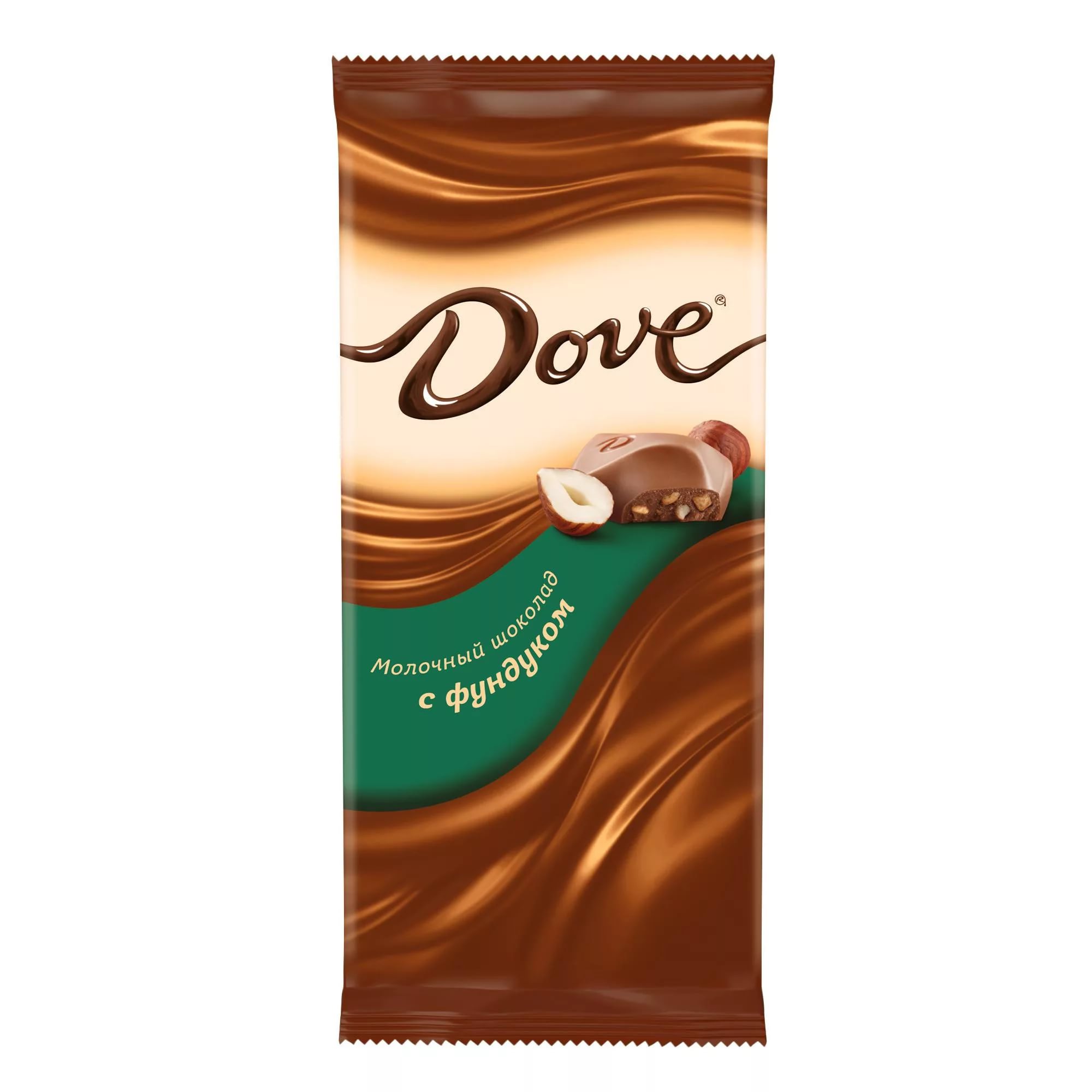  Шоколад молочный DOVE с фундуком 90г 