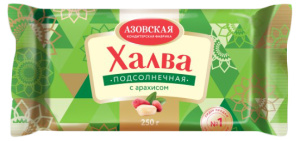 Халва подсолнечная с арахисом 250г Азовская КФ