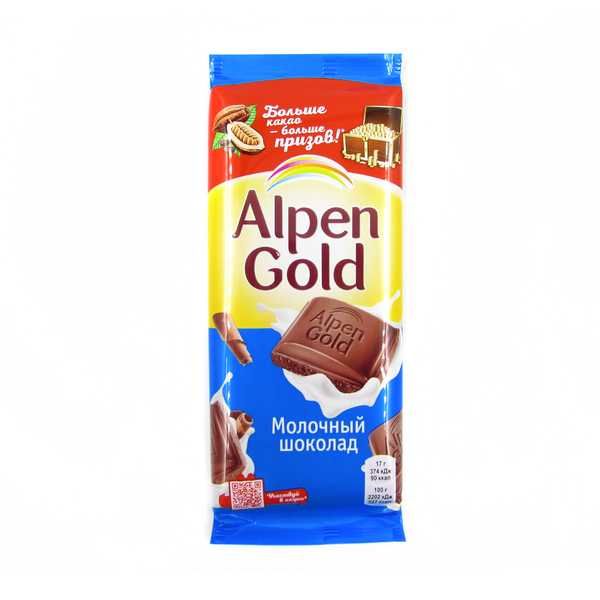  Шоколад Альпен Голд молочный 85г Покров 