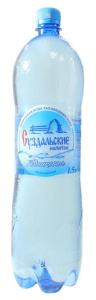 Вода минеральная Прозрачная Суздальские напитки н/газ. 1,5л.