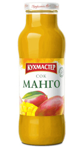 Сок Манго с мякотью 0,68л Кухмастер