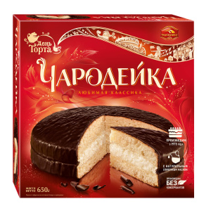 Торт Чародейка 650г Черемушки