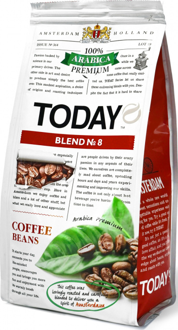  Кофе Today Blend 8 в зернах 200г  