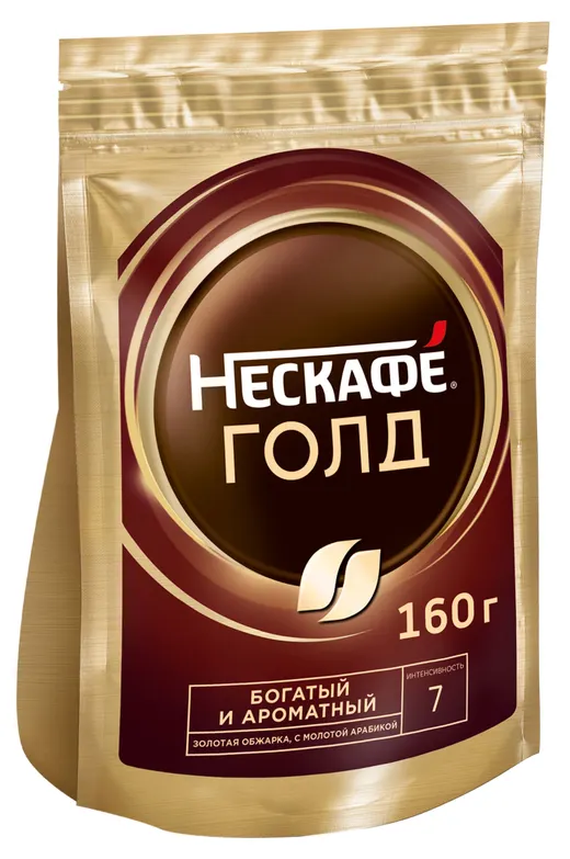 Кофе Нескафе Голд 160г пак.