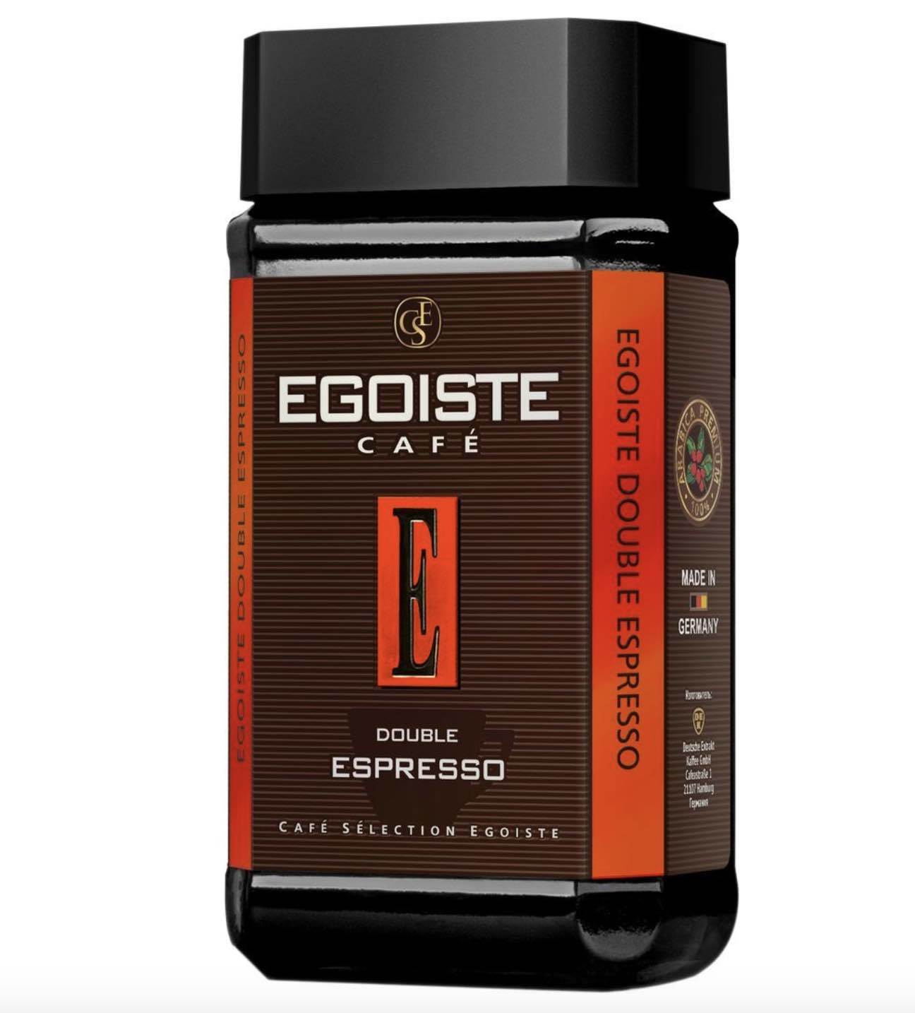  Кофе EGOISTE Double Espresso сублимир.100г  
