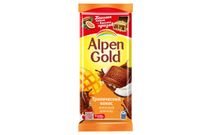 Шоколад Alpen Gold молочный Тропический кокос 80г