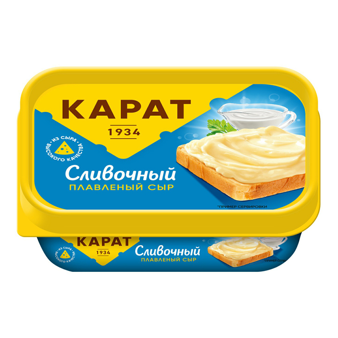  Сыр КАРАТ сливочный 45% 200г БЗМЖ 