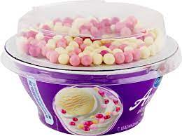  Йогурт Савушкин продукт Пломбир и рисовые шарики с ягодным вкусом 105г ст. (12) 30с БЗМЖ 