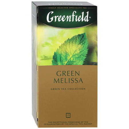  Чай пак.Greenfield Green Melissa green 25п 435 