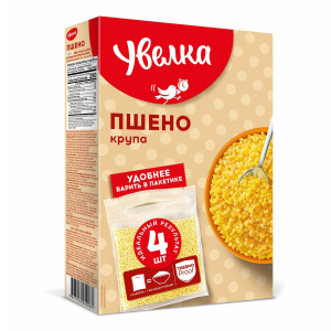 Крупа Пшено шлифованное Фермерское вар/пак 4*80г Увелка