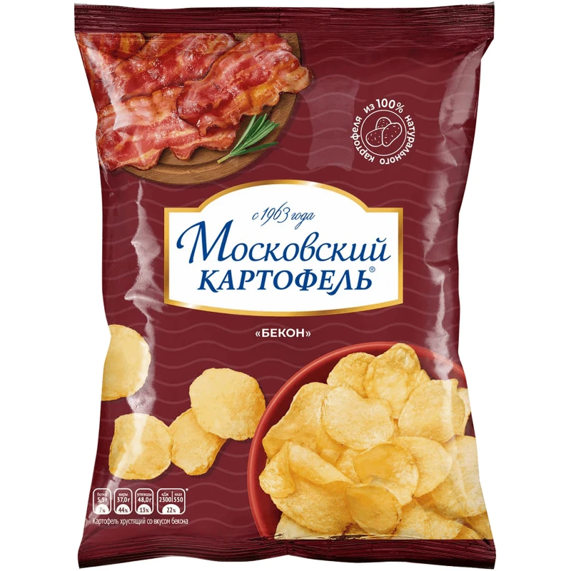 Чипсы Московский картофель бекон 120г
