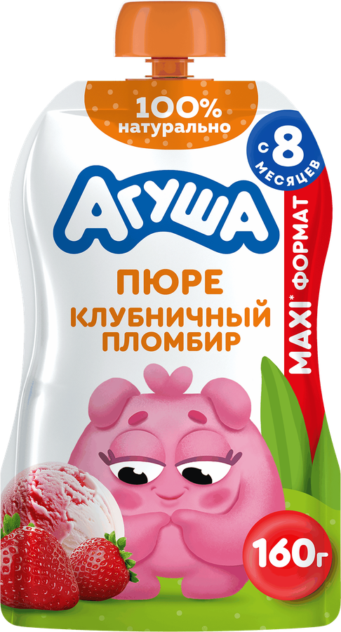 Агуша пюре 160гКлубн/пломбир (12)