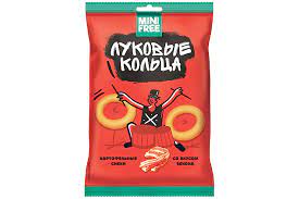 Чипсы луковые кольца MiniFree бекон 45г