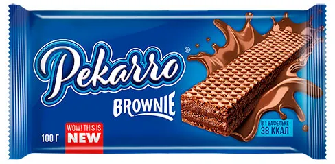 Вафли с начинкой Pekarro brownie 100г