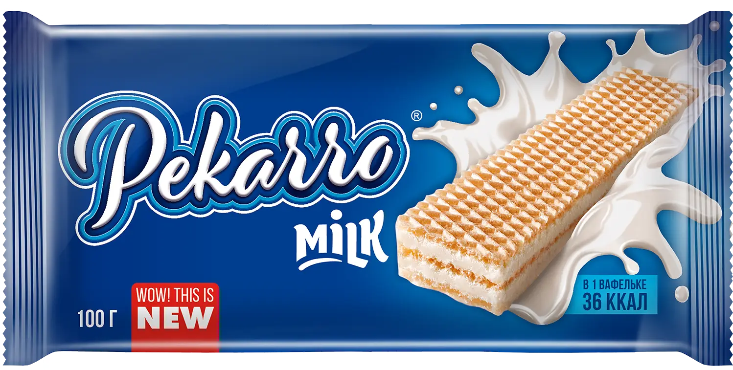 Вафли с начинкой Pekarro milk 100г