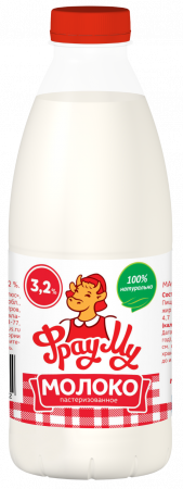  Молоко 3,4%-4% Фрау Му цельное питьевое пастеризованное ПЭТ 900 мл. БЗМЖ 