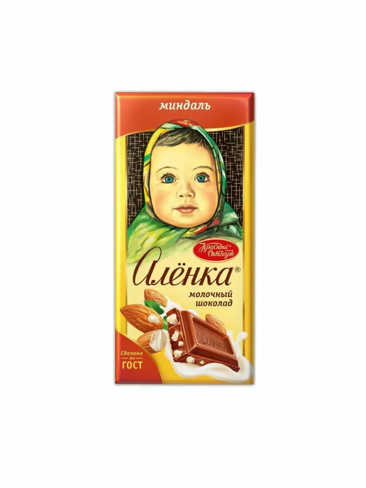 Шоколад " Аленка с миндалем" 75г Кр.Окт