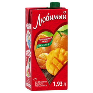 Нектар Любимый Апельсиновое Манго 1,93л