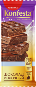 Шоколад молочный Конфеста 90г