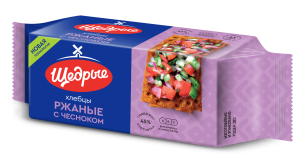 Хлебцы Щедрые Ржаные с чесноком 100г