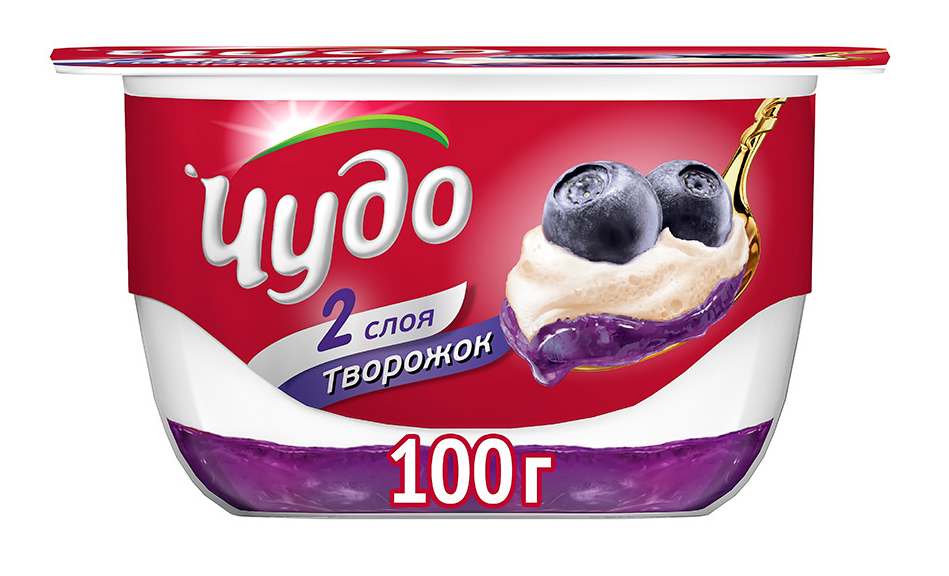  Десерт чудо творожный 100г черника БЗМЖ 