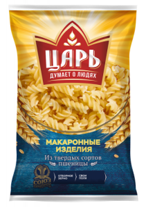 Макаронные изделия Спиралька Царь гр А 400г Союзпищепром