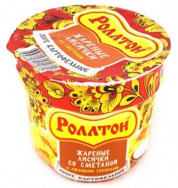  Пюре картофельное фас. со вкусом жареных лисичек со сметаной 40г  Роллтон 