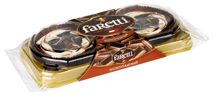 Пирожные Faretti шоколадные 130г