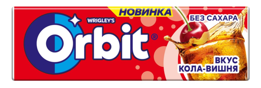 Жевательная резинка Орбит Кола-Вишня 13,6г