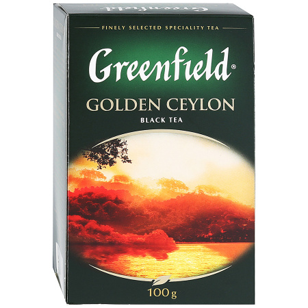  Чай Greenfield Golden Ceylon black tea 100г.кр.лист.351 