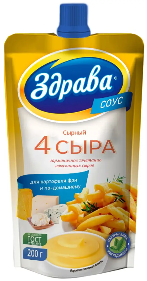 Соус Сырный 44% 200г Здрава