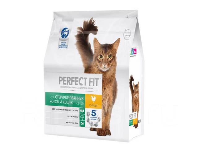  Корм для животных PERFECT FIT для кастрир.котов/стерил.кошек 1,2кг 