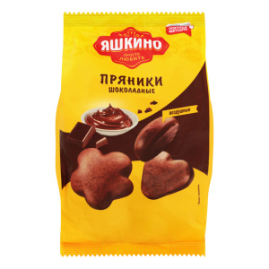 Пряники Яшкино Шоколадные 350гр КДВ