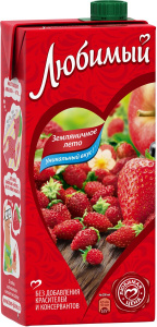 Напиток Любимый Земляничное лето 0,95л