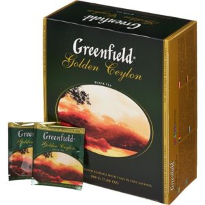  Чай пак.Greenfield Golden Ceylon  black tea в термосаше 2г*100 581 