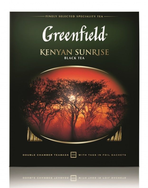 Чай пак.Greenfield Kenyan Sunrise Black 100пак. 