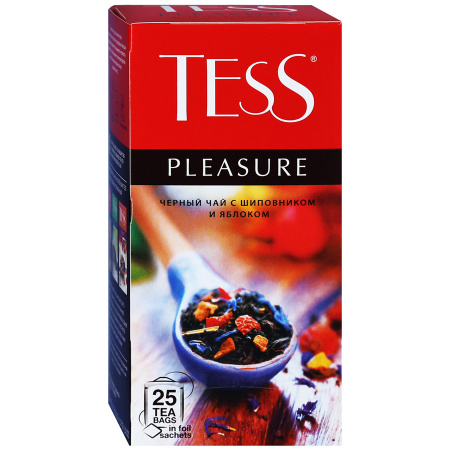  Чай пак.Tess Pleasure black 1,5г*25п 594 