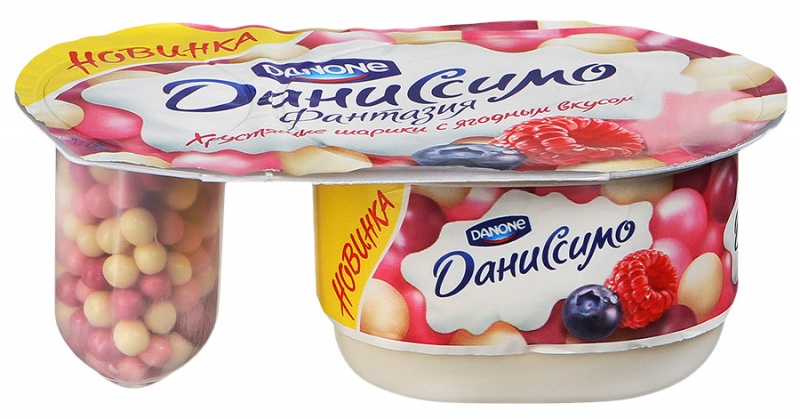  Даниссимо йогурт фантазия 105г хруст.шарики  Данон БЗМЖ 