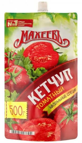  Кетчуп Махеев томатный 500гр 
