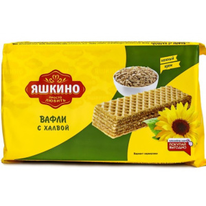 Вафли Яшкино с халвой 200гр КДВ