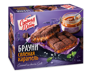 Пирог Брауни Соленая карамель 380г Черемушки