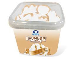  Мороженое 100% настоящий пломбир с вареной сгущенкой ведро 500г Челны Холод БЗМЖ 515 