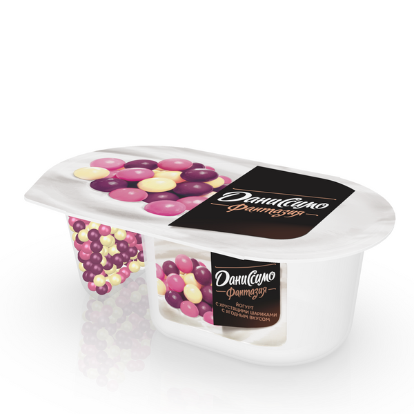  Даниссимо йогурт фантазия 105г ягодные шарики  Данон БЗМЖ 