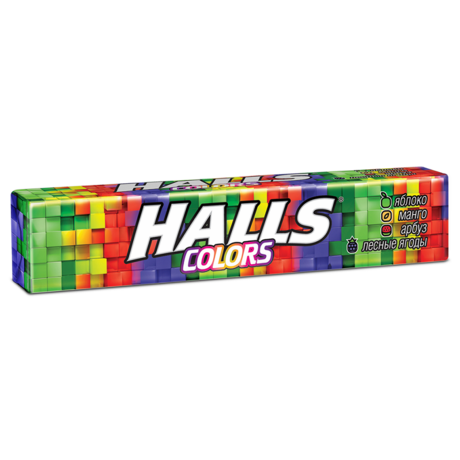  Леденцы HALLS Colors 25г 