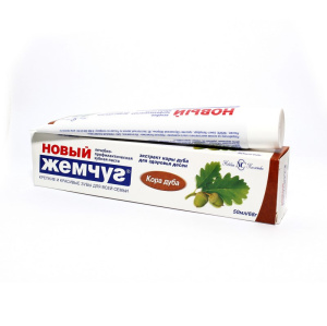 Зубная паста Новый Жемчуг Кора дуба 50мл