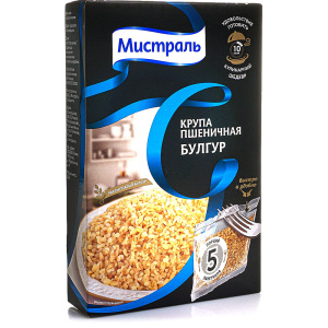 Крупа Пшеничная Булгур 5*80г Мистраль