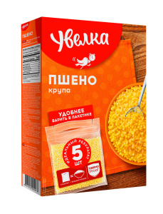 Крупа Пшено шлифованное вар/пак. 5*80г Увелка