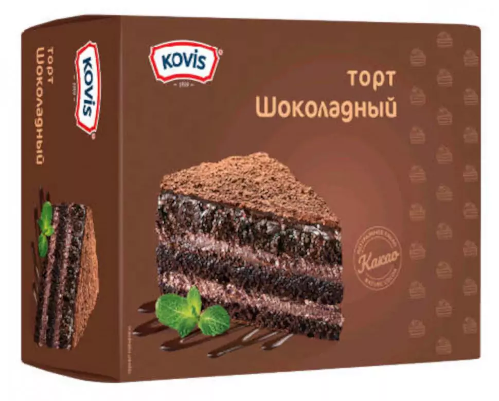 Торт бисквитный Шоколадный Kovis 240г