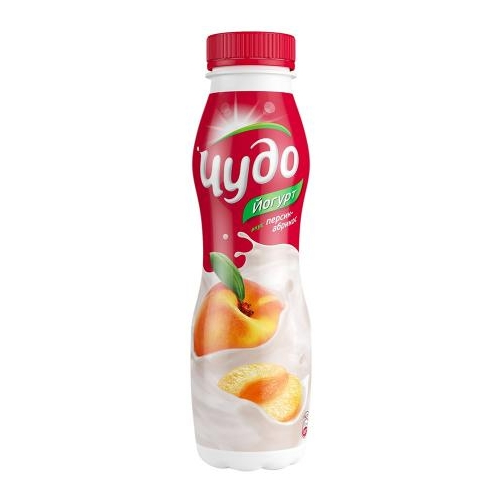  Чудо йогурт пит.2,4% 270г персик-абрикос  БЗМЖ 