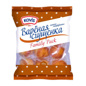 Кекс мини-маффин Kovis вареная сгущенка крем 470г